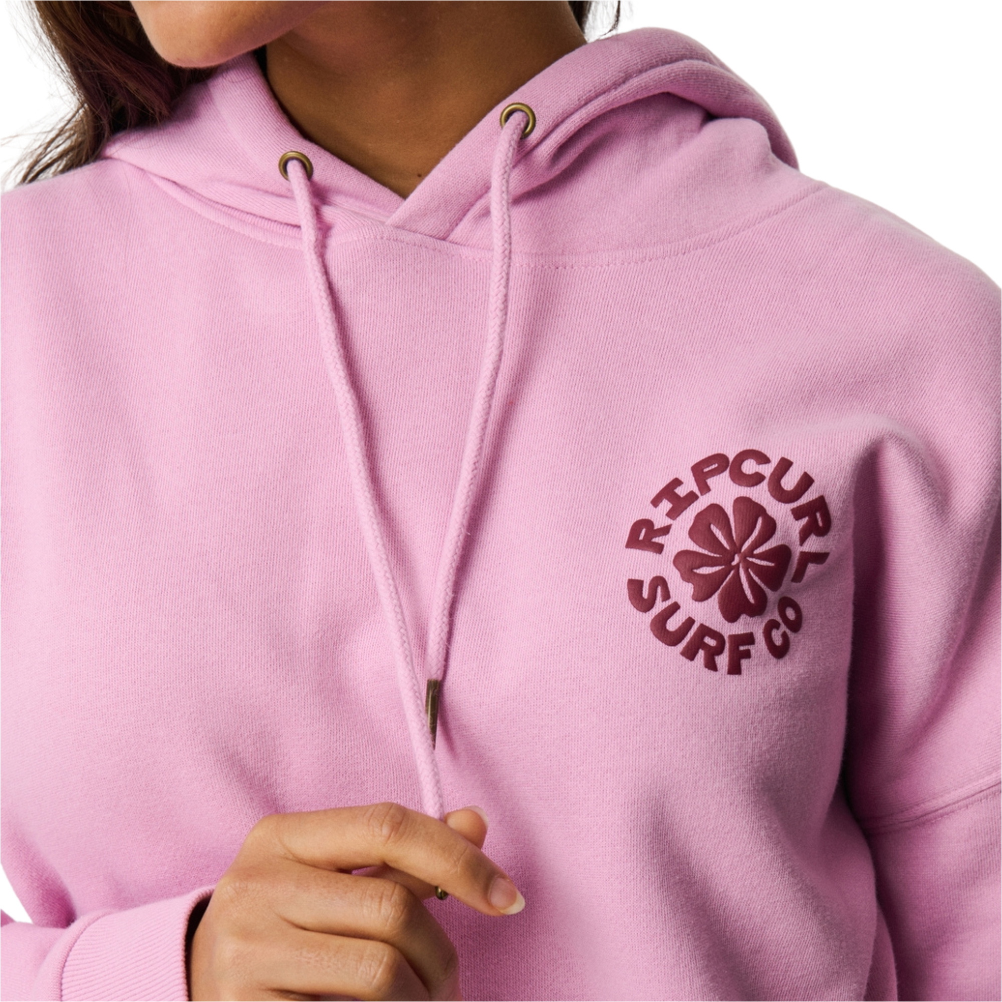 2026 Rip Curl Dames Feestgolf Logo Hoodie 0EBWFL - Lilac